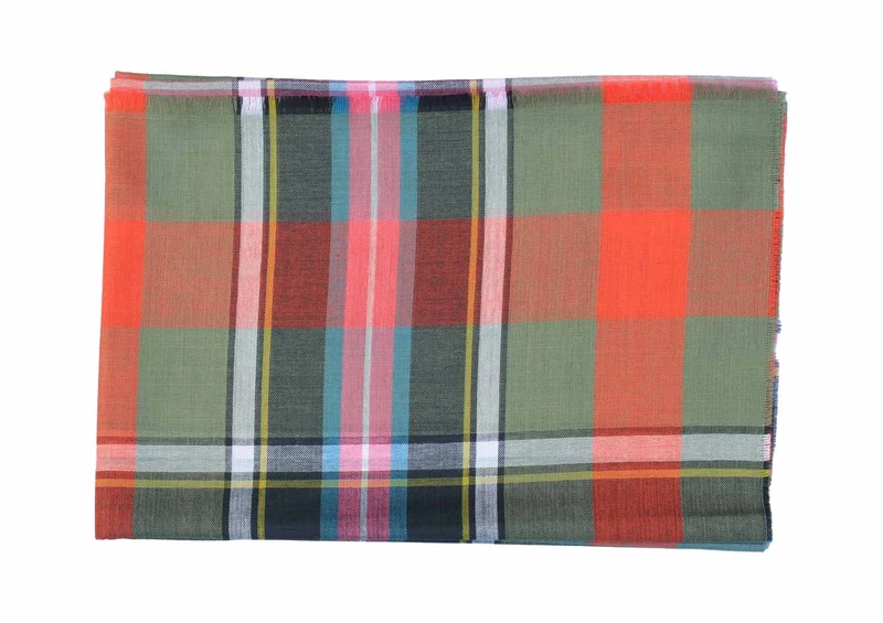 Lochcarron Extrafein Merino Stola | Bruce of Kinnaird Ancient Tartan