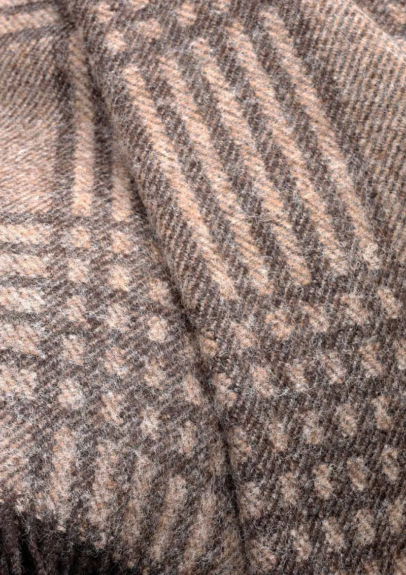 Kuuhi Shetland Wolldecken Natürliche Farbtöne