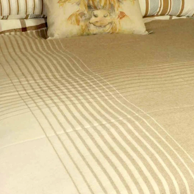 Kuuhi Kaschmir Plaid Naturfarbe