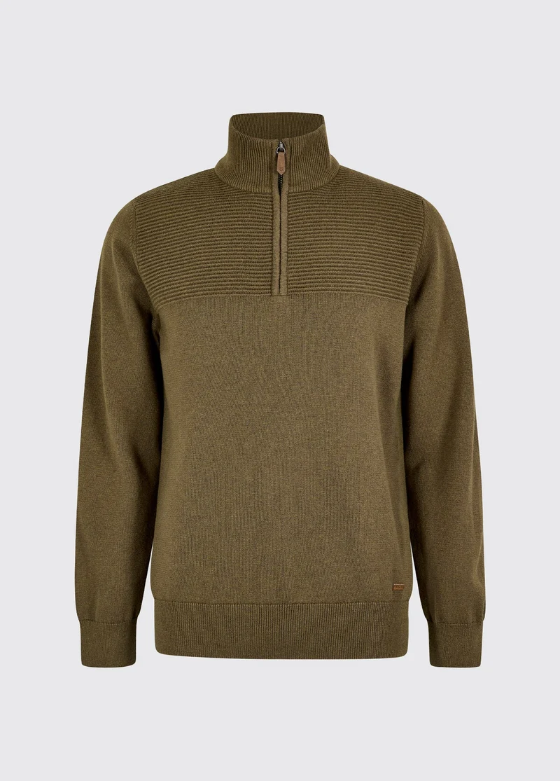 Spillane Heren Merino Blend Trui - Kelp