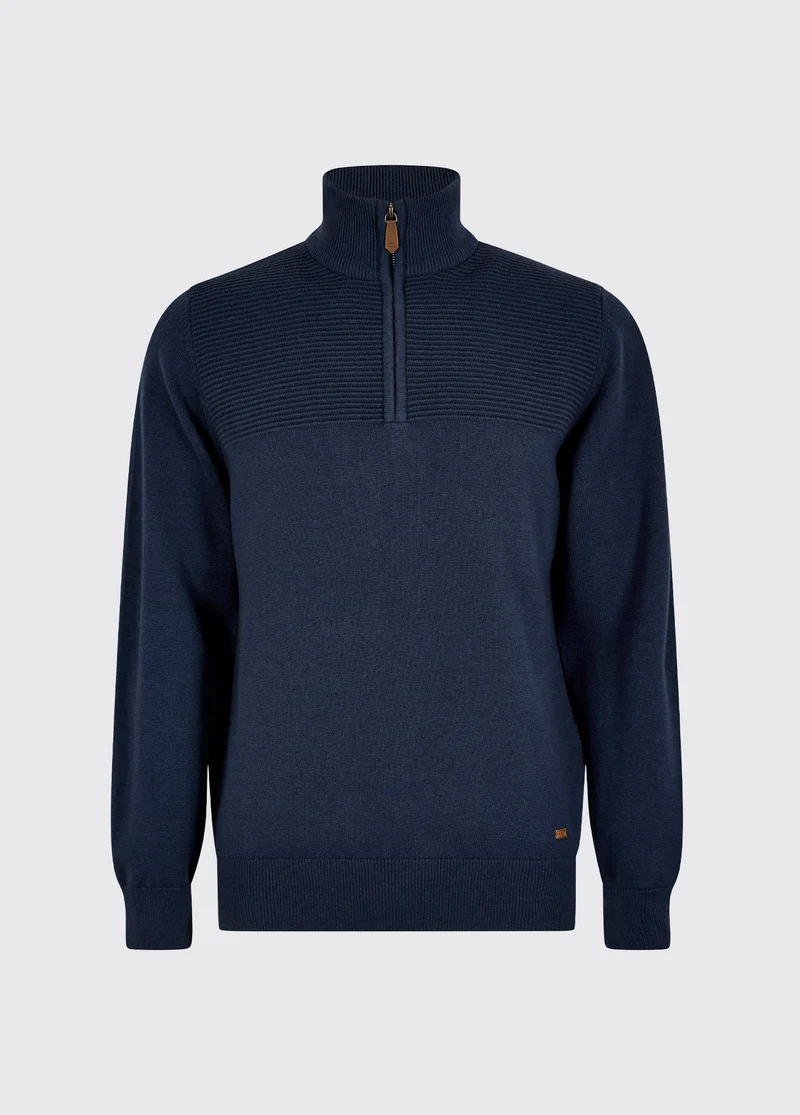 Spillane Heren Merino Blend Trui - Navy