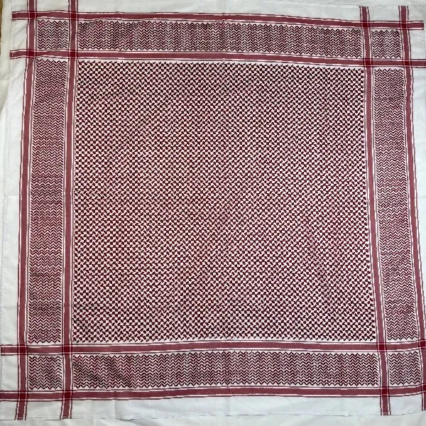Groothandel in hoogwaardige Arabische Ghutra rood-witte keffiyeh sjaals