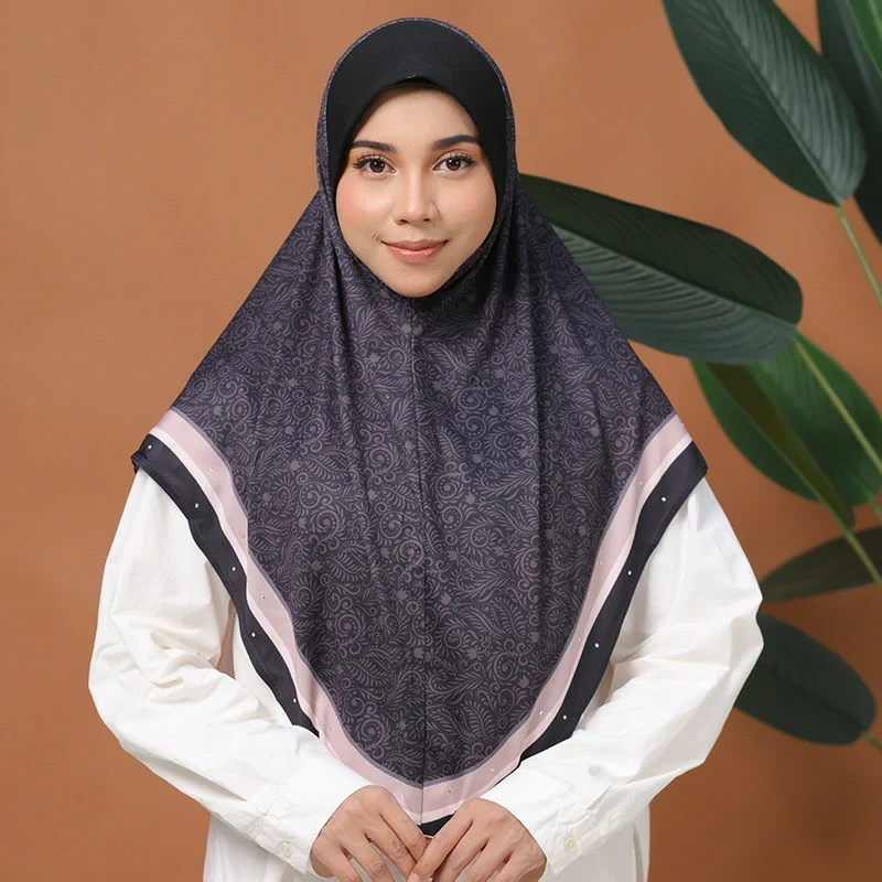 Groothandel Khimar Instant Hijab voor moslimvrouwen, volledige borstbedekking