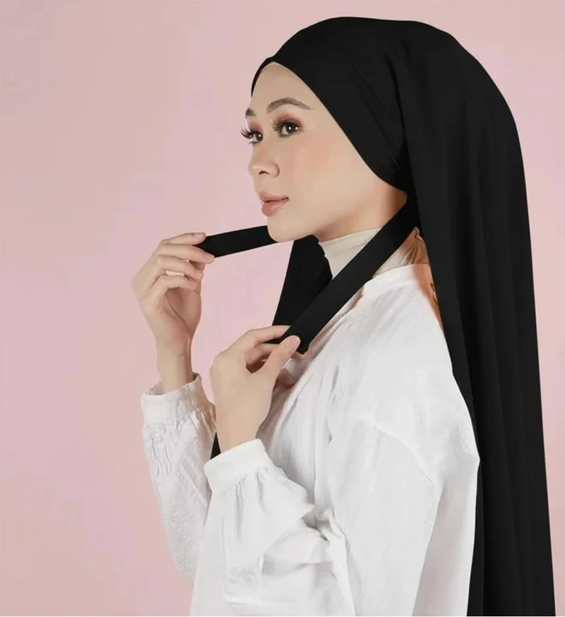 Groothandel in lichtgewicht, soepelvallende chiffon hijab sjaals voor dagelijks gebruik