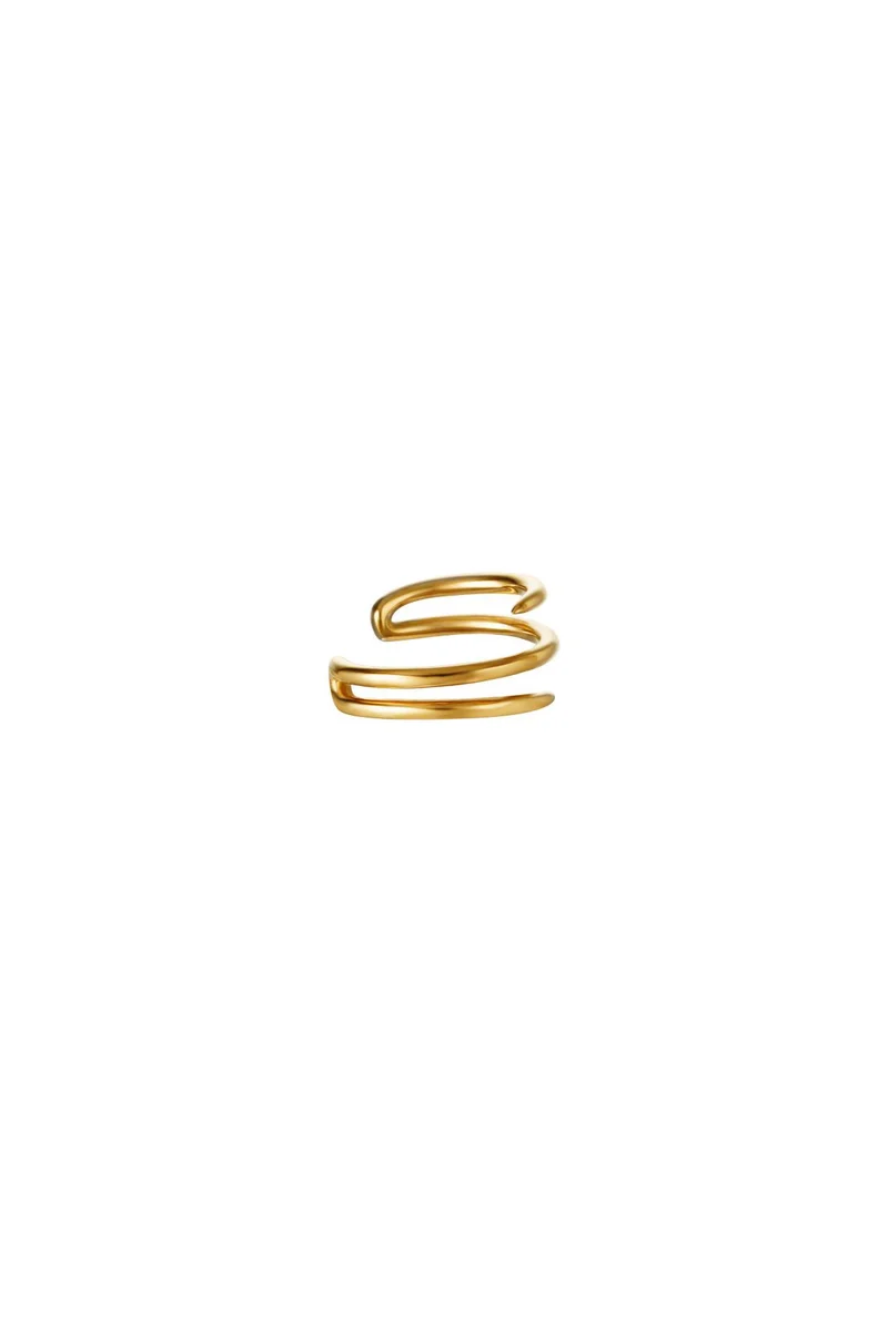 Geometrische Ear Cuff Dames – RVS – Goud & Zilver – Zonder Gaatjes