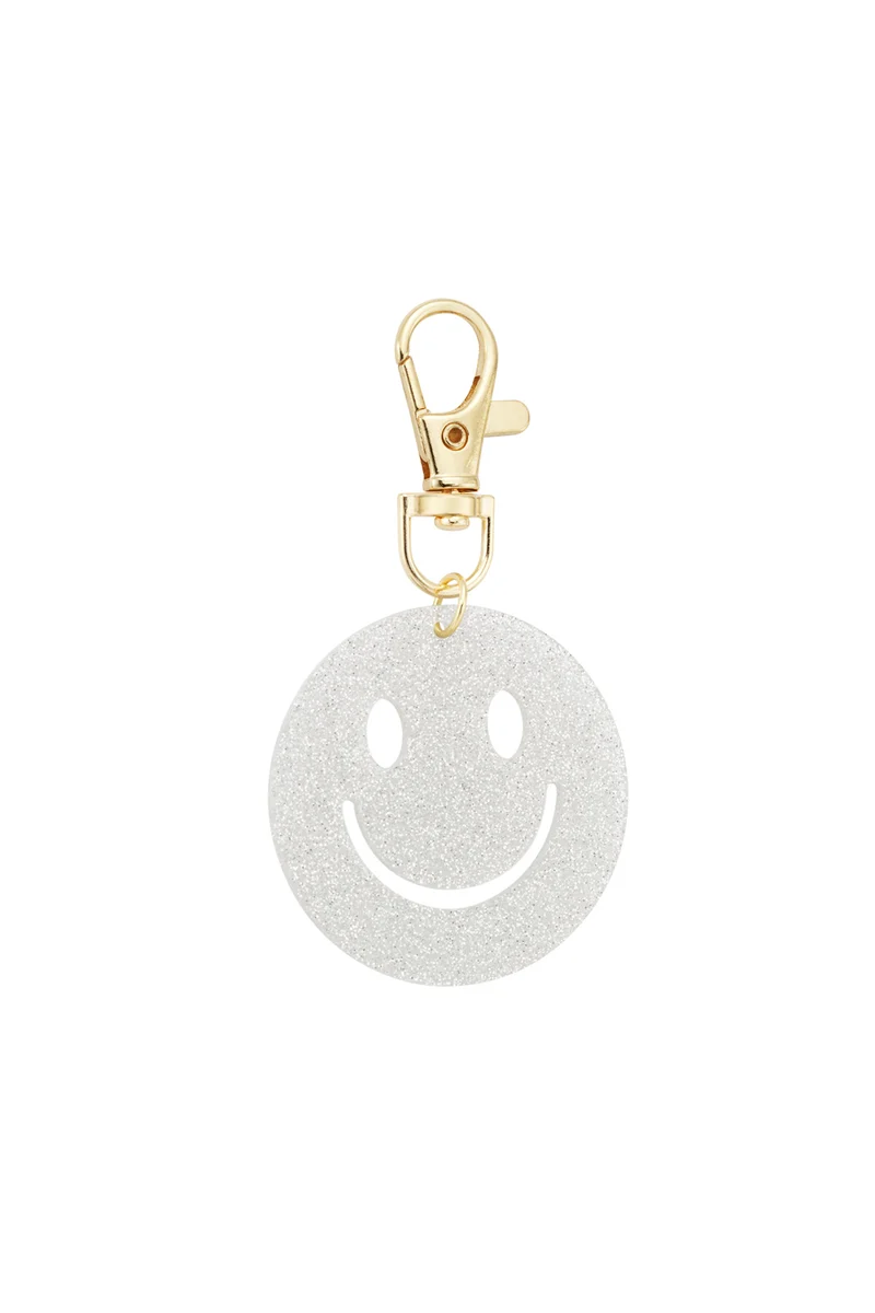 Smiley Sleutelhanger – Acryl – 10 Kleuren