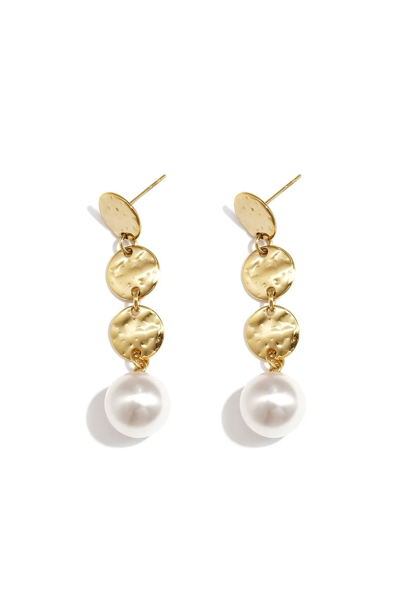 Goudkleurige Geometrische Oorbellen Dames – RVS
