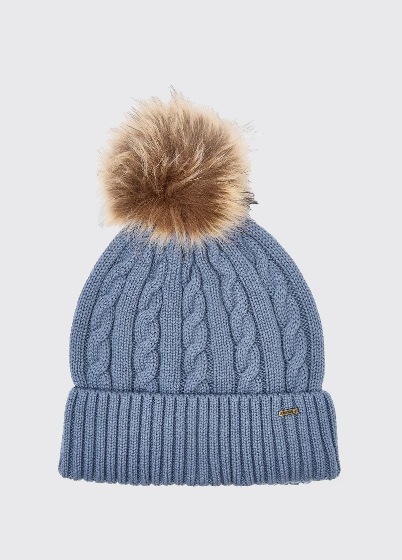 Forester Gebreide Muts met Pompon - Indigo