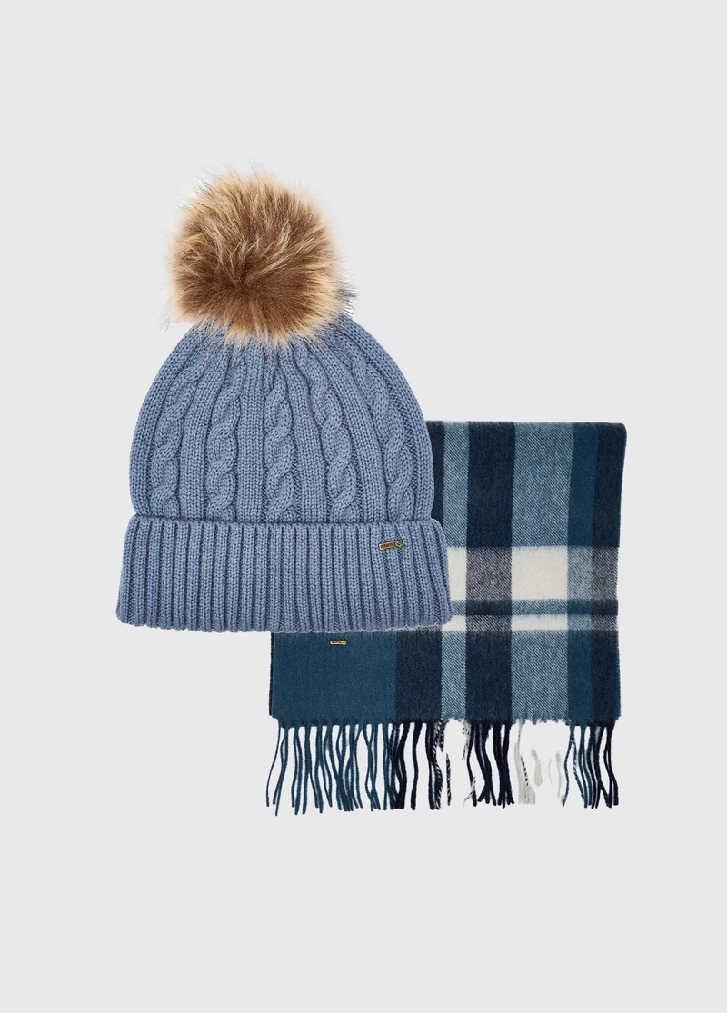 Foley Set Muts en Sjaal - Indigo