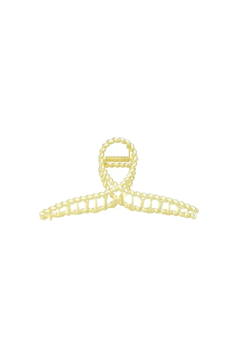 Vintage Goudkleurige Haarklem – Metalen Haaraccessoire