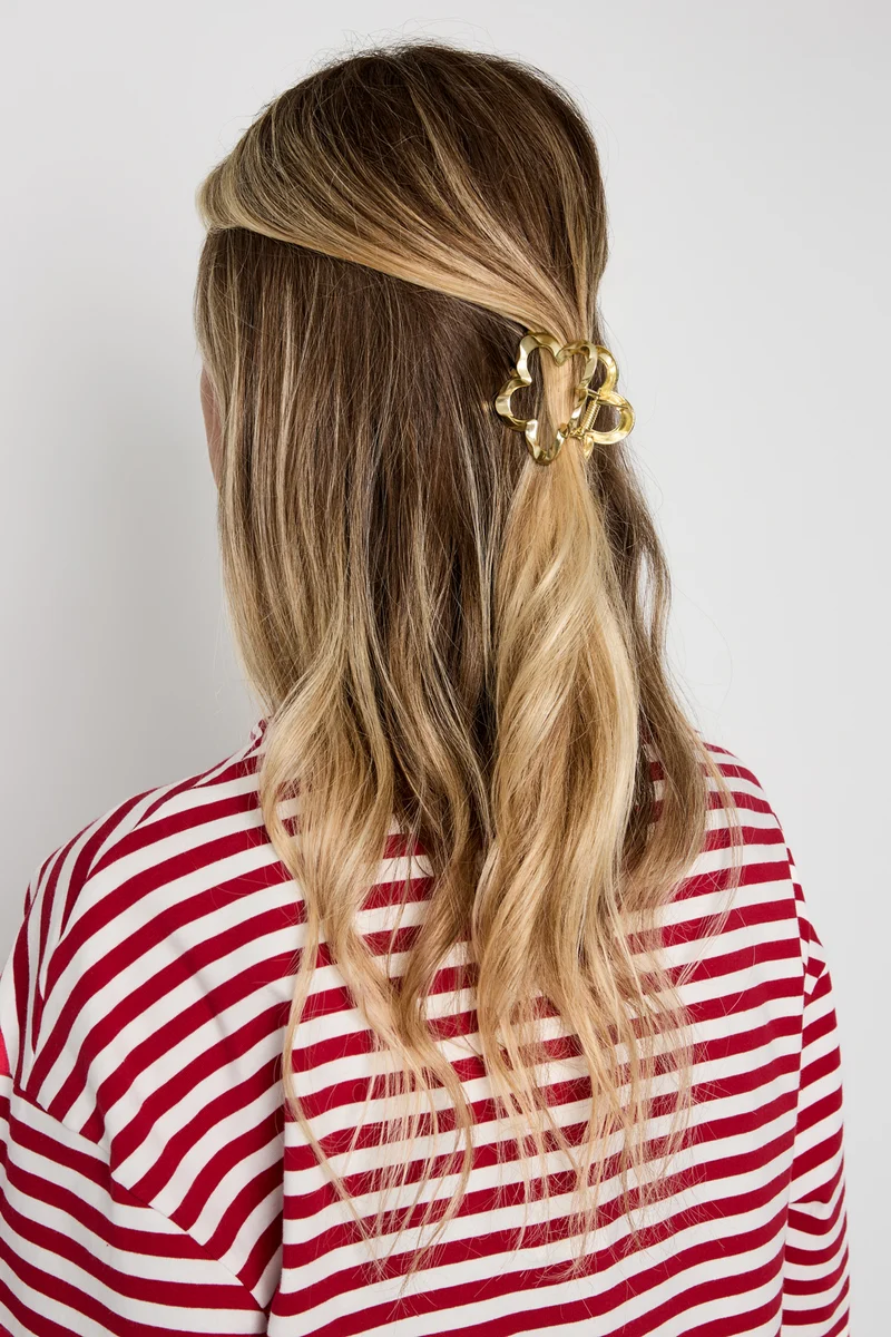 Goudkleurige Bloem Haarspeld – Metalen Haaraccessoire