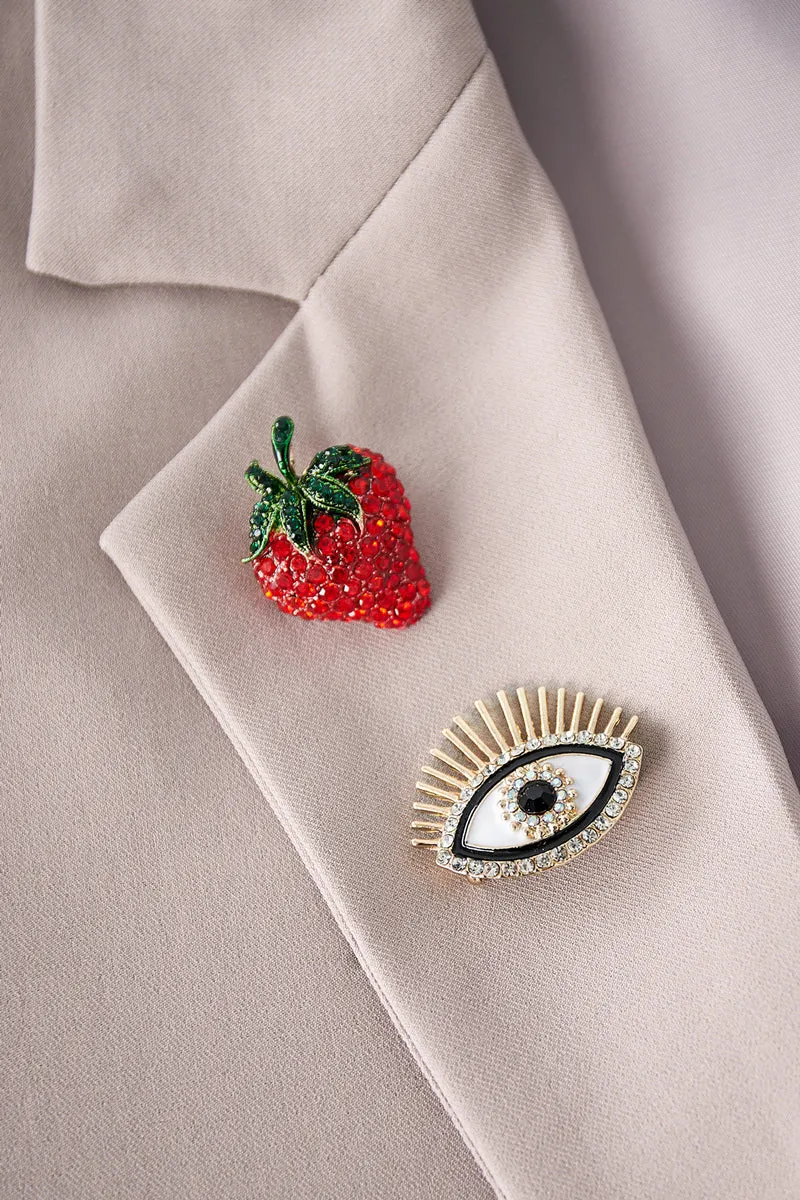 Goudkleurige Broche Dames – Metalen Accessoire