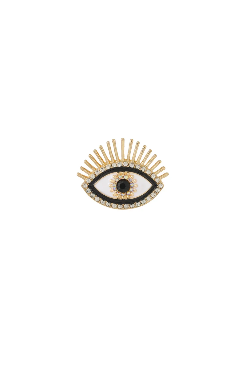 Goudkleurige Broche Dames – Metalen Accessoire