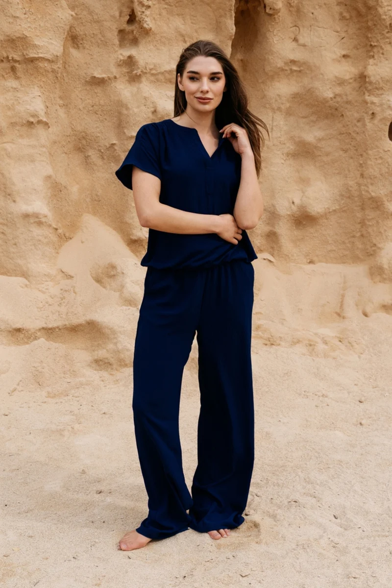 Broek Julie Ink Blue PA443