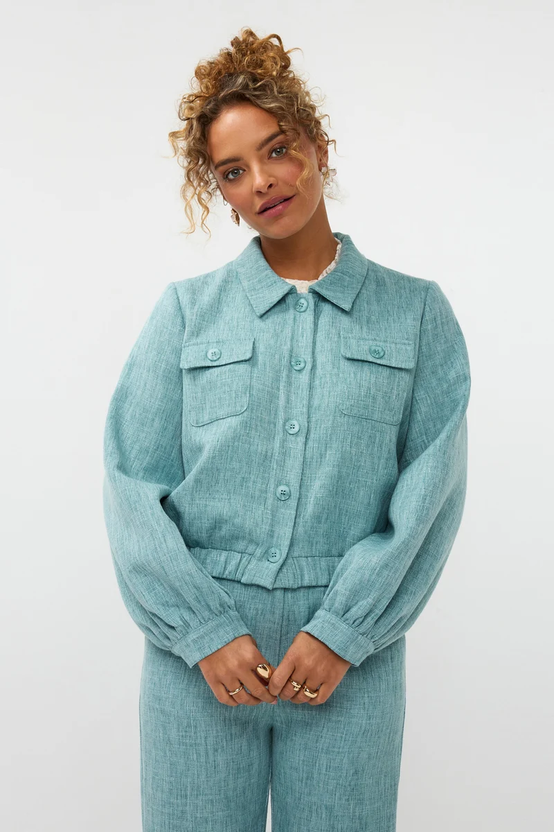 Jacket Jinte Turquoise Melange