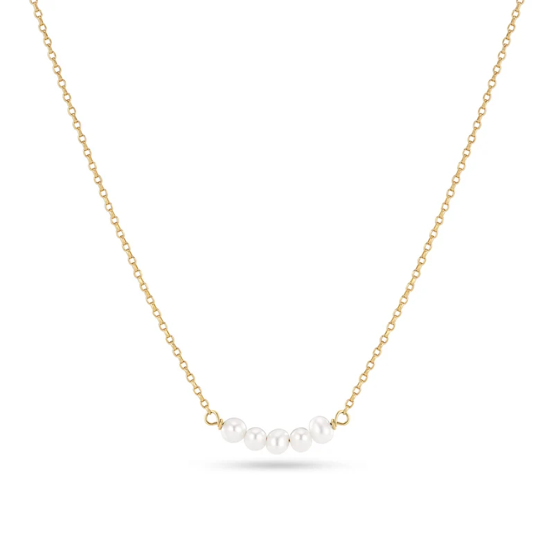 Sif Jakobs Vergulde Perla Cinque Necklace SJ-N2735-P-YG