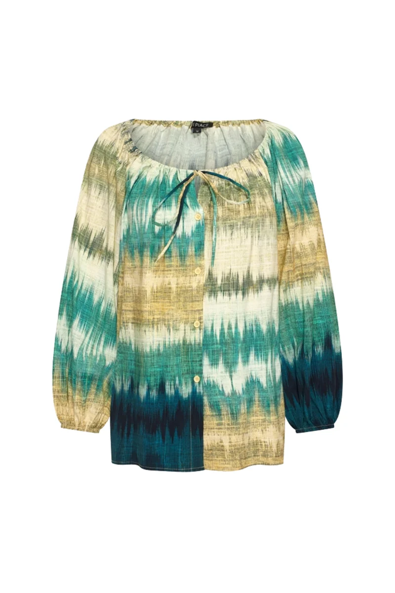 Travel Top Summer Stripe Print Pistachio 202846