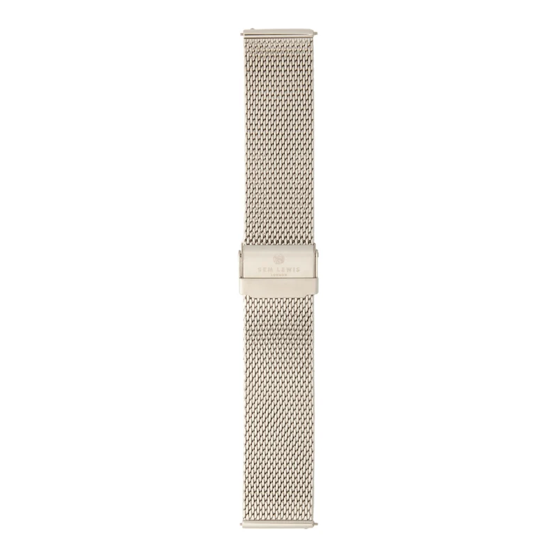 Sem Lewis Metropolitan Strap 24mm Zilverkleurig SL620020