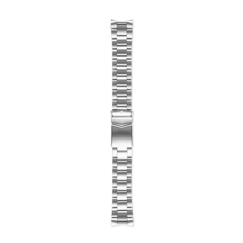 Sem Lewis Lundy Island Diver Strap 20mm Zilverkleurig SL620016
