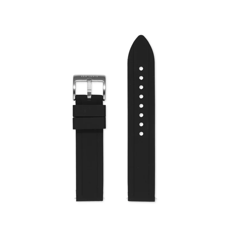 Sem Lewis Thames Diver Horlogeband 20mm Zwart SL620014