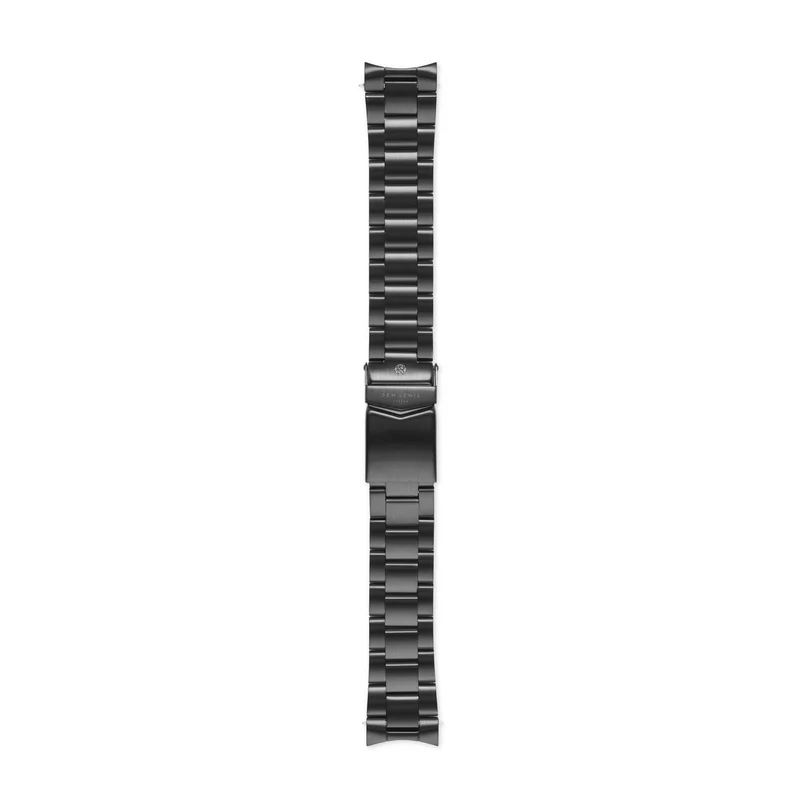 Sem Lewis Lundy Islen Diver Horlogeband 20mm Mat Zwart SL620017