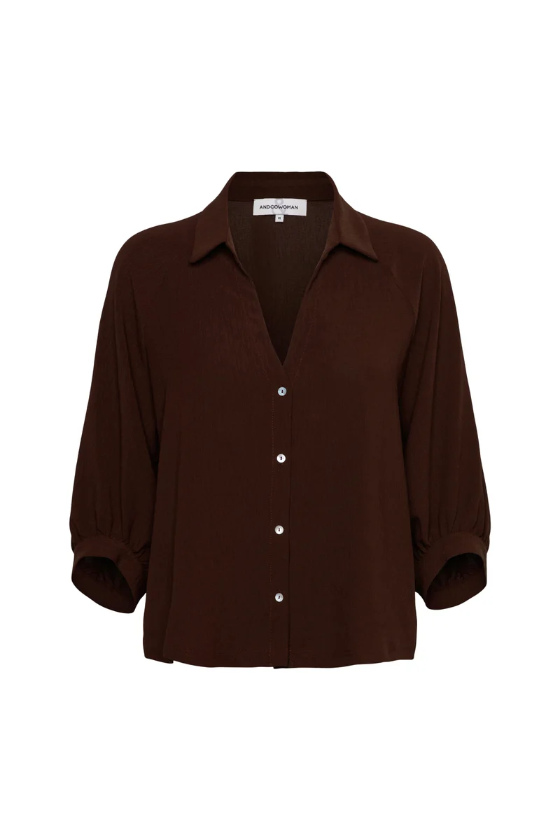 Blouse Marijke Chocolate BL436