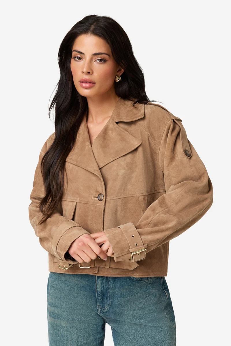 Jacket Jalissa Suede Iced Coffee