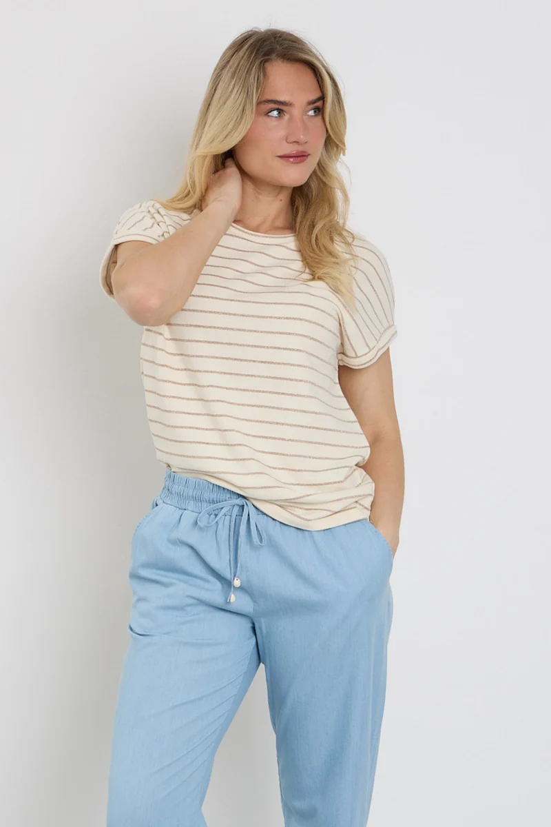 Top Body Ecru Striped