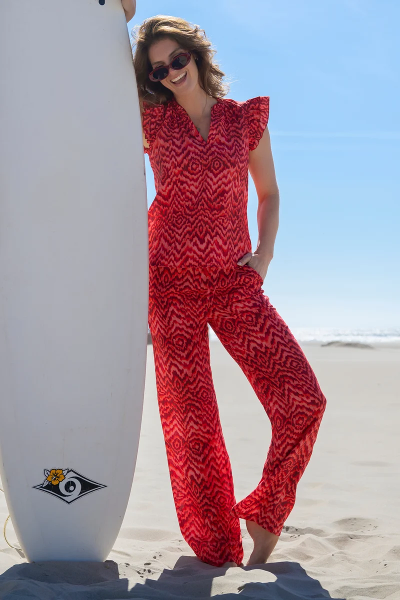 Broek Luka Pink Summer