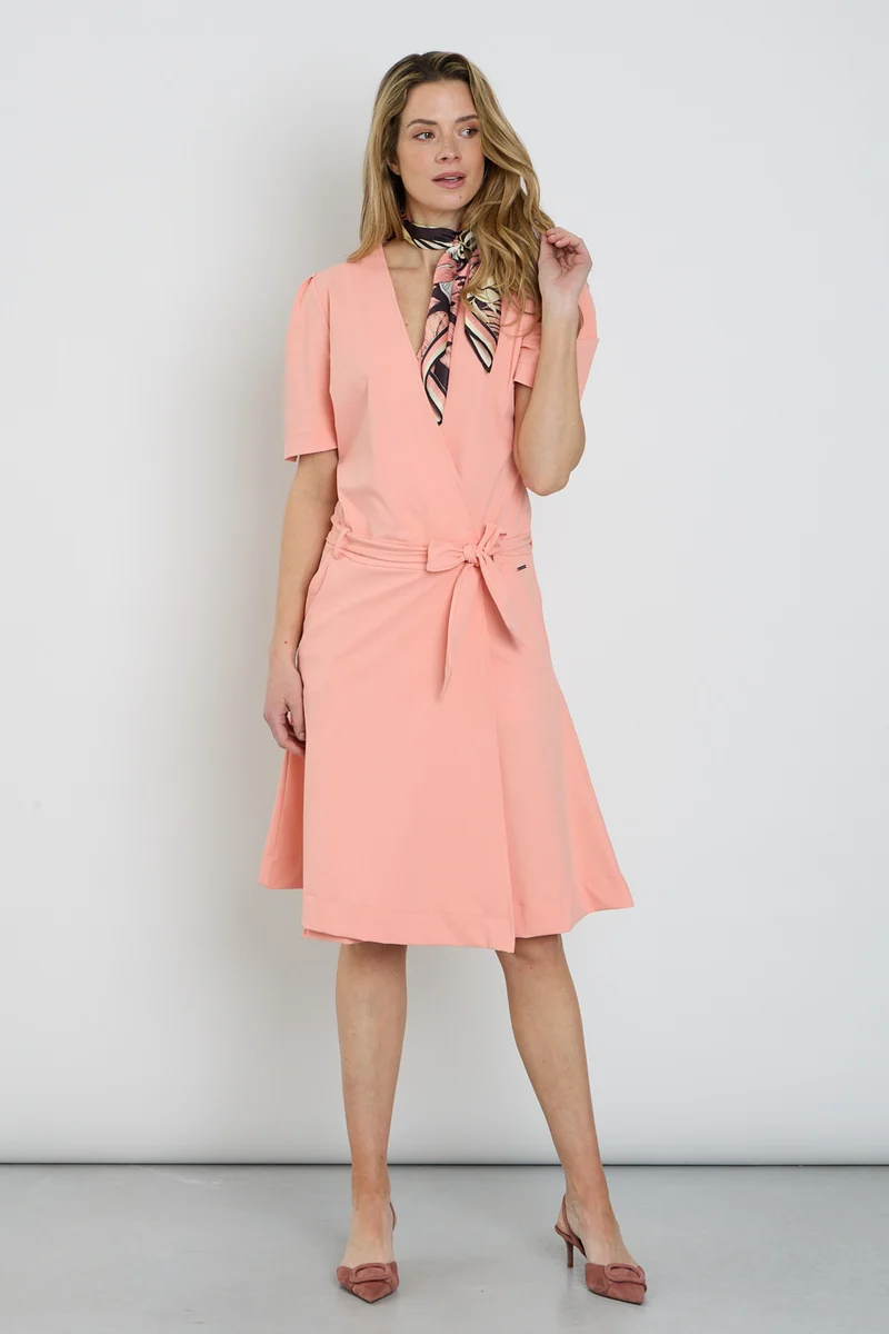 Travel Jurk Wrap Peach Amber 202840