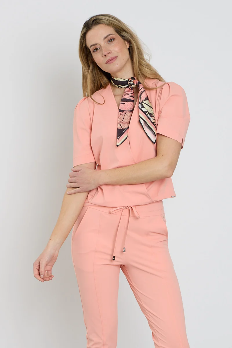 Travel Top Wrap Peach Amber 202838
