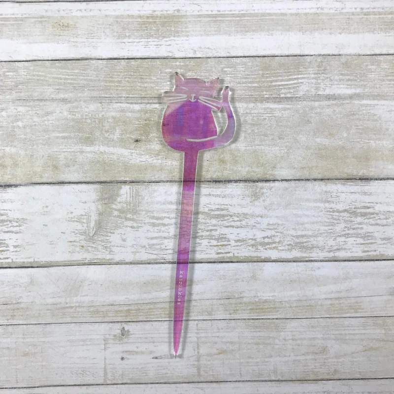 Iridescent Cat Shawl Stick