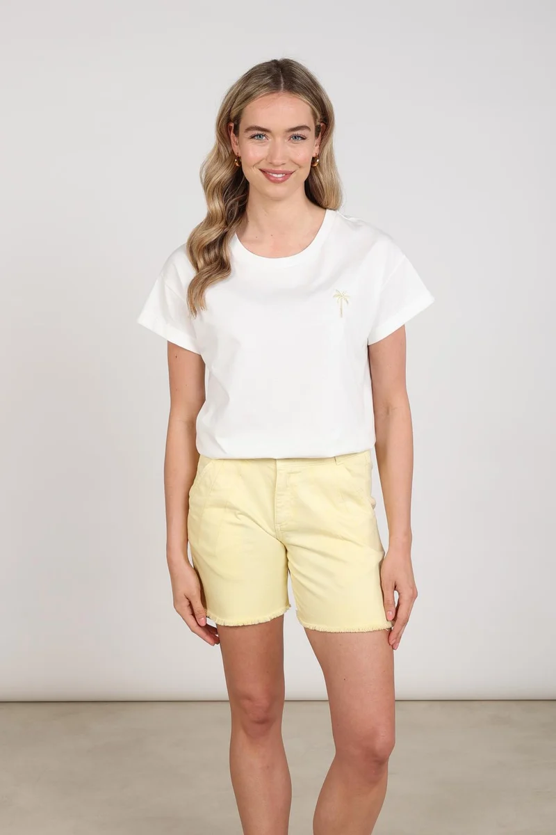 T-shirt Sammie Backprint Offwhite NKS04016
