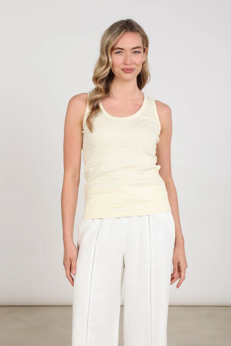 Singlet Steffie Offwhite Sun NKS01169