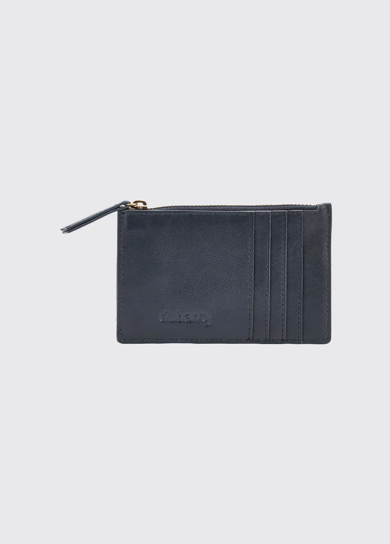 Broomhill Leren Kaarthouder - Navy