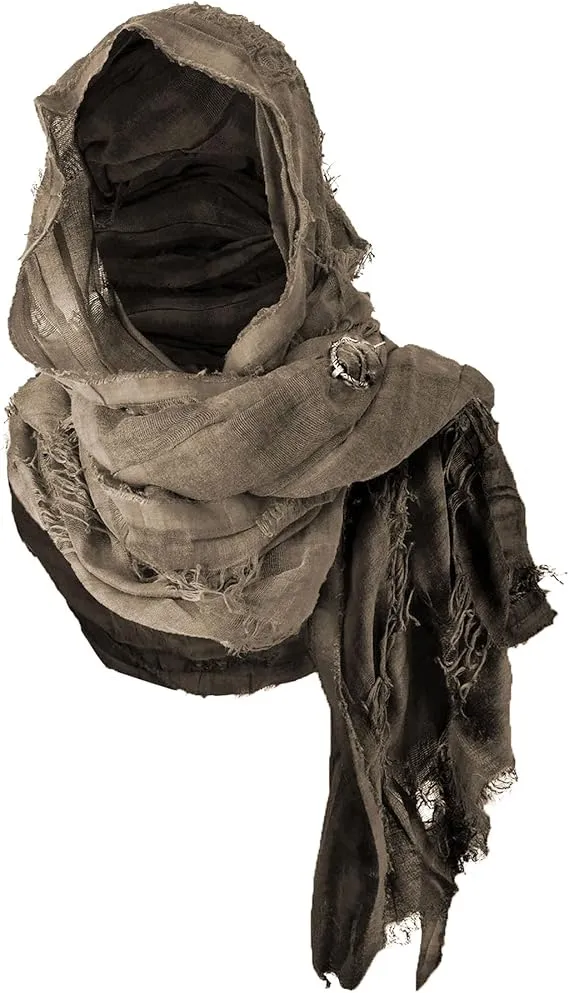 Wolesale Wasteland Hooded Shawl met Viking Broche Middeleeuwse Mantel voor Schurken- & Renaissancekostuums
