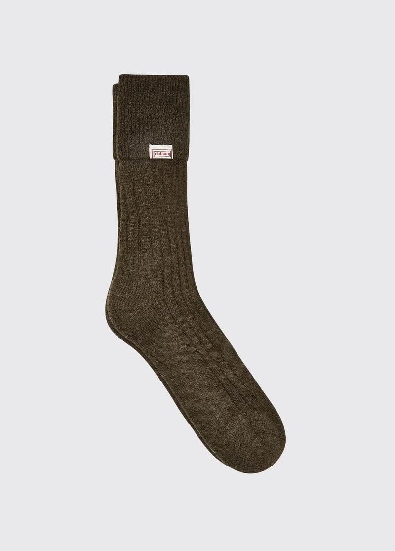Holycross Alpaca Sokken - Kort - Olive