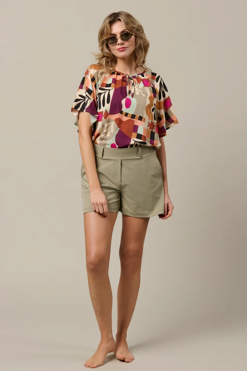 Travel Short Posie Vintage Khaki PA361