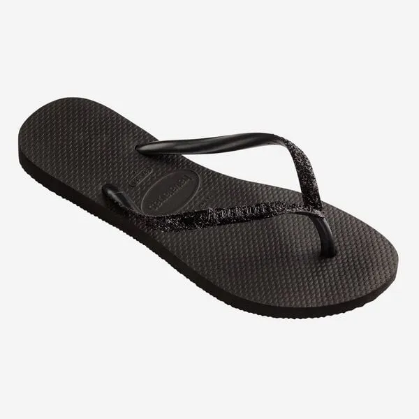 HavaianaS Slim Glitter II | black dark grey