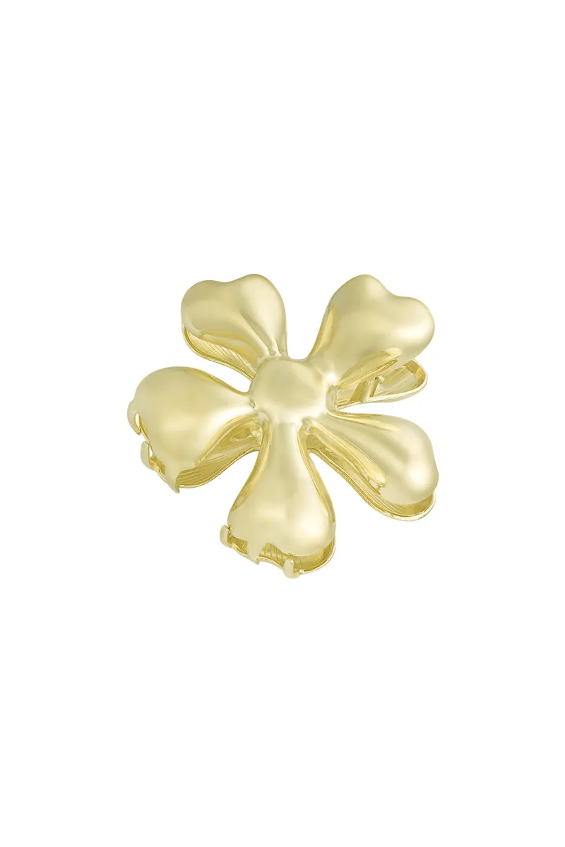 Goudkleurige Haarklem Dames – Metalen Haaraccessoire