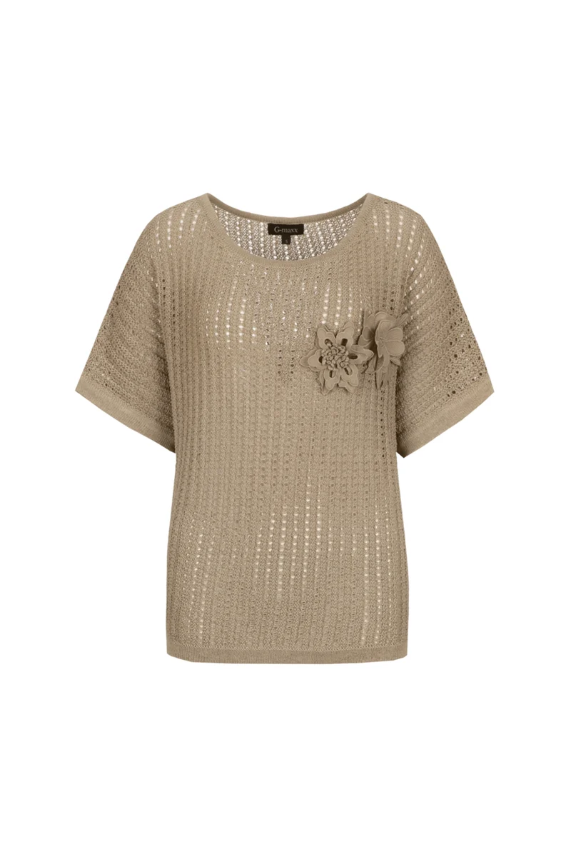 Top Vanja Knitting Nude Oat