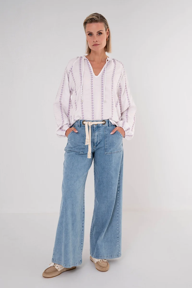Top Totton Lilac Stripe