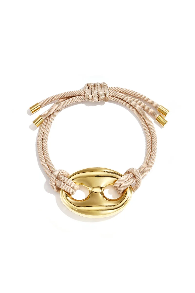 Satijnkoord Armband met Knoop Detail – Lume Collectie