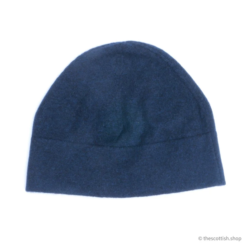 Kuuhi Kaschmir Klassik Mütze Marineblau
