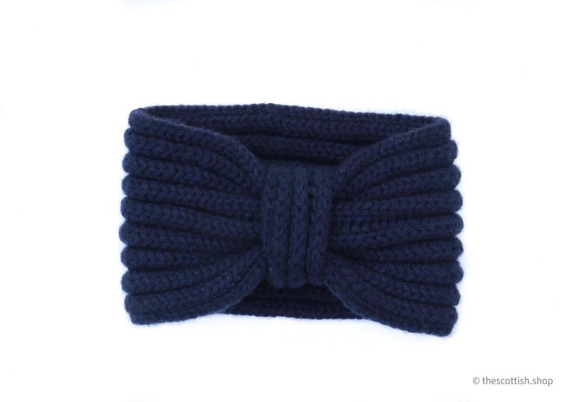 Rosie Sugden Kaschmir Stirnband Navy