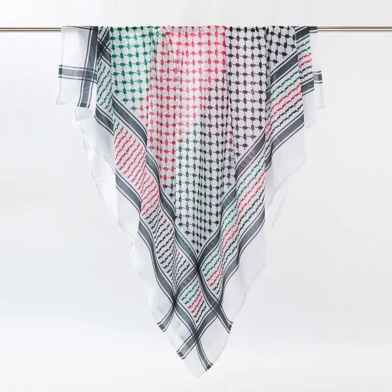 Kleurrijke Palestijnse Keffiyeh Sjaal Plo Sjaal Kufiya Define Fabrikant