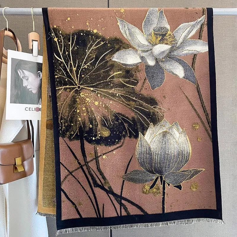 Aangepaste Lotusbloemen Sjaal - ODM-oplossingen voor grootkopers en distributeurs