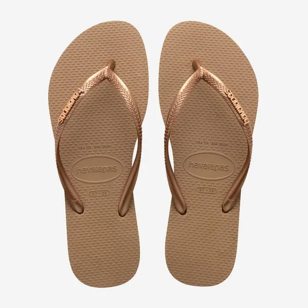 HavaianaS Slim logo metallic | rose gold