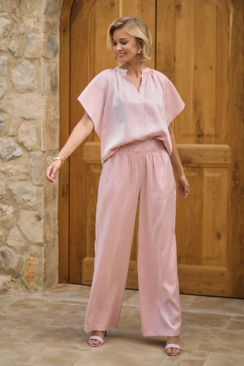 Broek Rubi Shiny Blush NKS09059