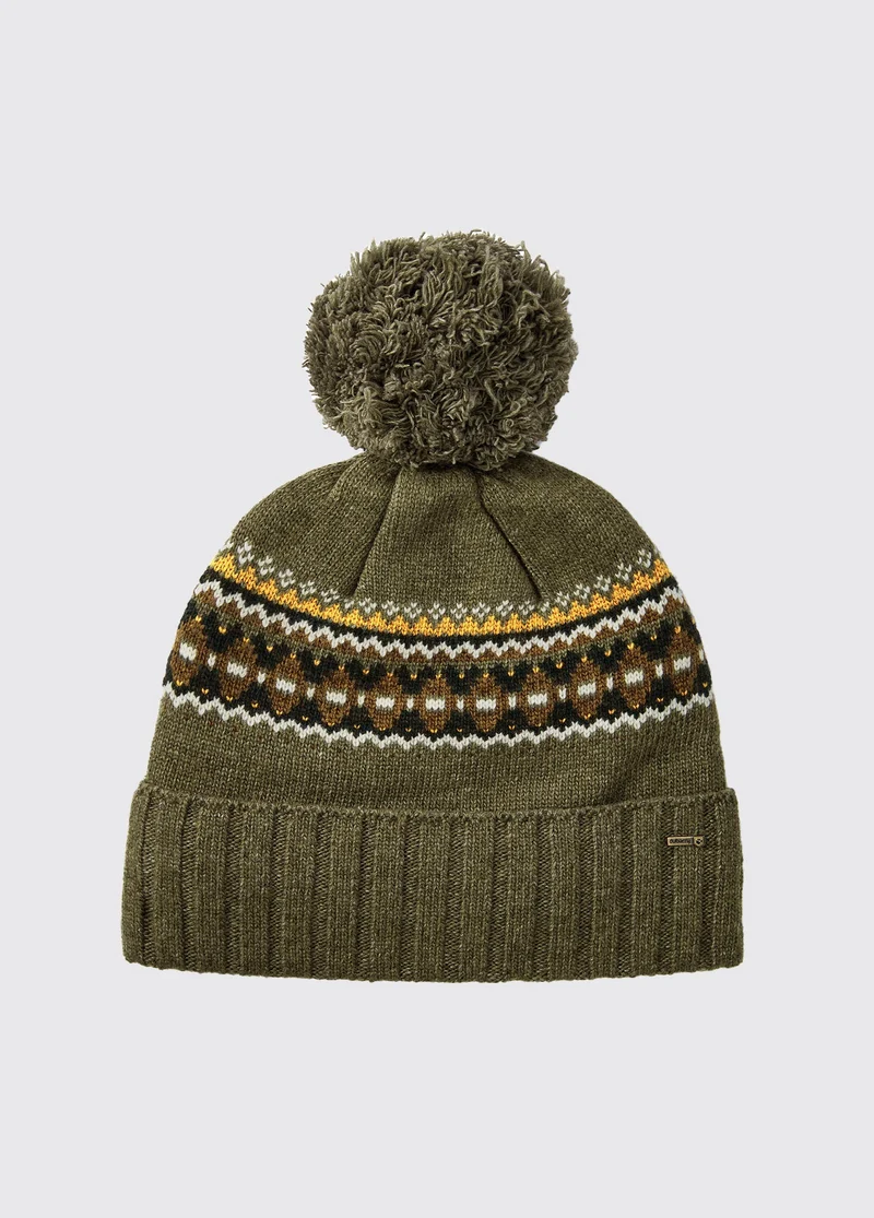 Kilcormac Gebreide Muts - Dusky Green